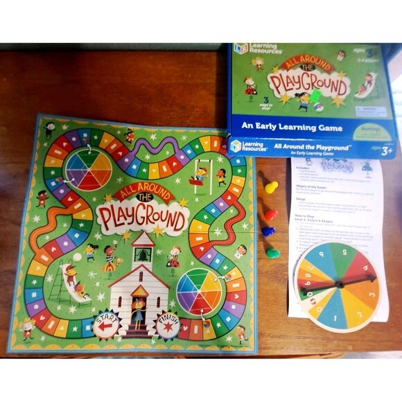 All Around The Playground Board Game Ages 3+ Up to 4 Players - Picture 2 of 11